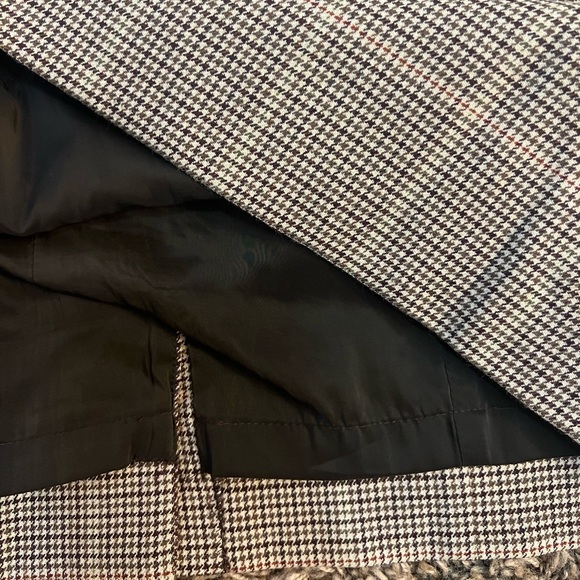 Talbots Windowpane Houndstooth Sheath Dress in Browns, Size 10P - Picture 6 of 9